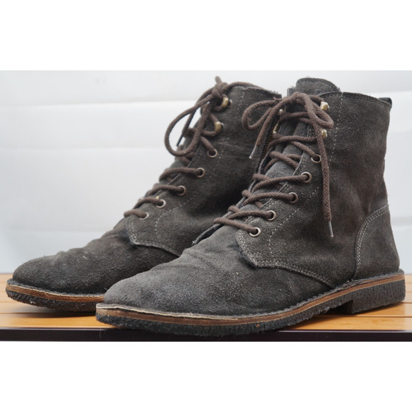 Unisex Golden Goose Gramercy Distressed Suede Lace Boot Size 41 Women 10/ Men 8 - Picture 1 of 12